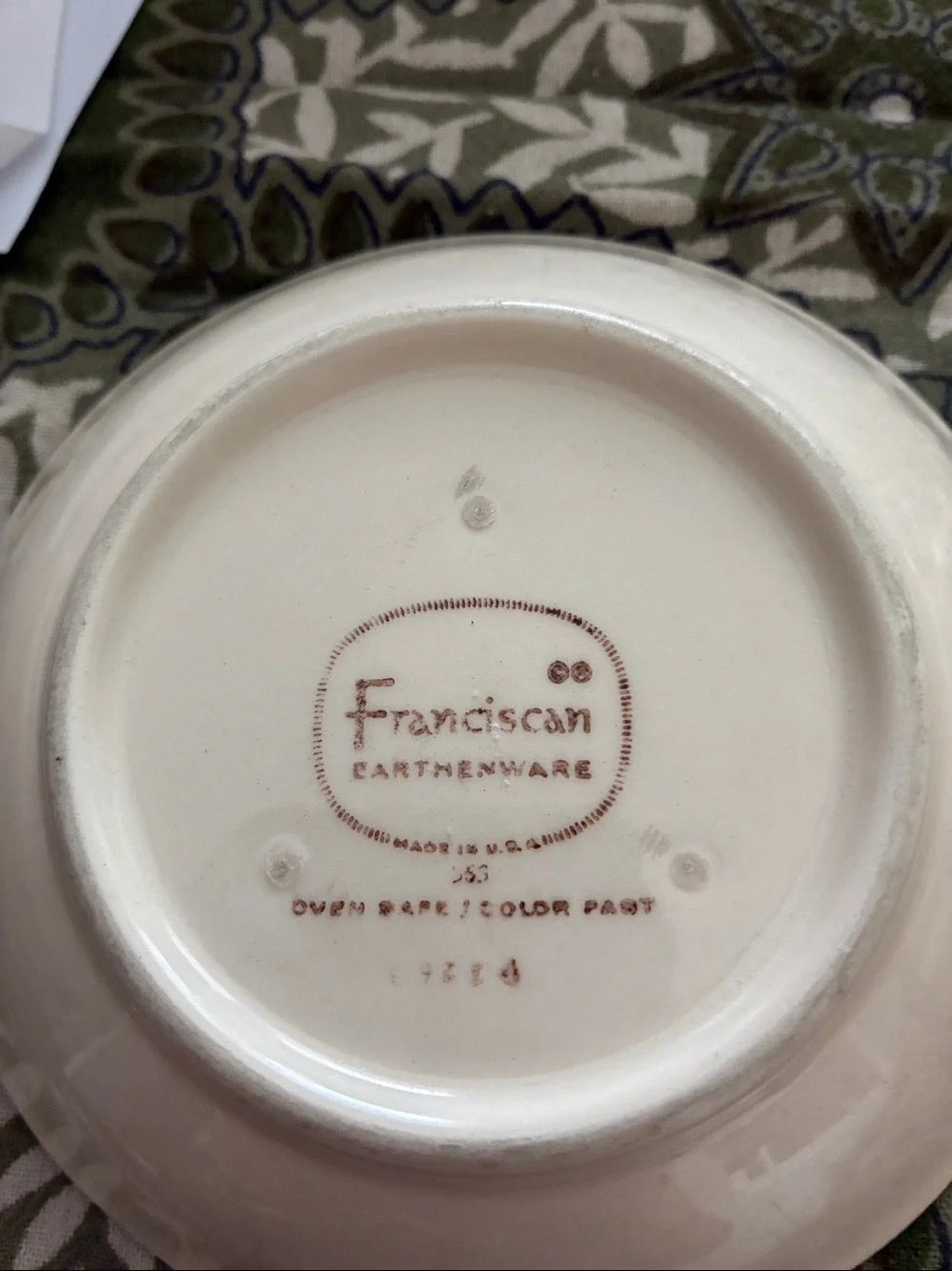 Franciscan Apple Bowls. Two 5”,one 6”. Dating 1963, 1979 & 2004. EC. Handpainted